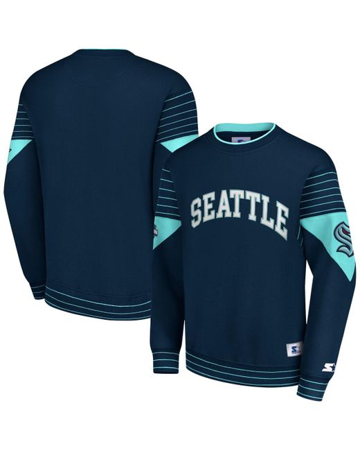 Starter Seattle Kraken Faceoff Pullover Sweatshirt