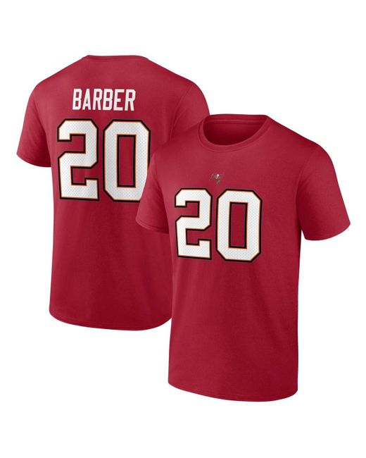 Fanatics Ronde Barber Tampa Bay Buccaneers Retired Player Icon Name and Number T-shirt