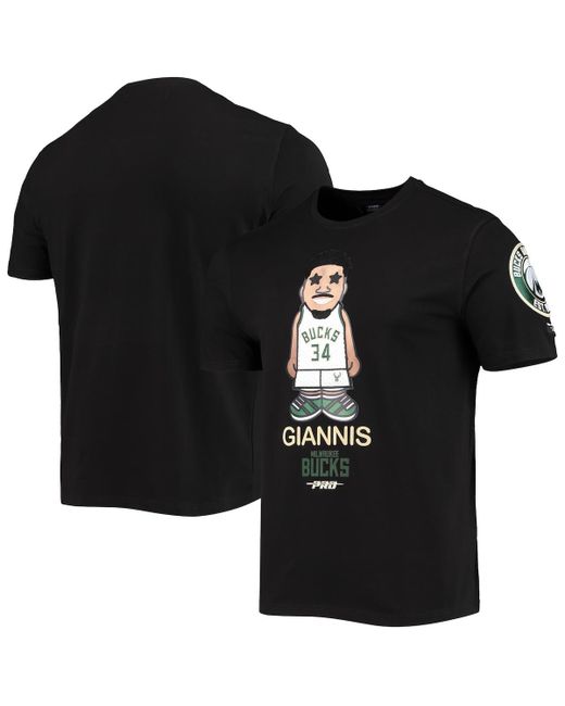 Pro Standard Giannis Antetokounmpo Milwaukee Bucks Caricature T-shirt