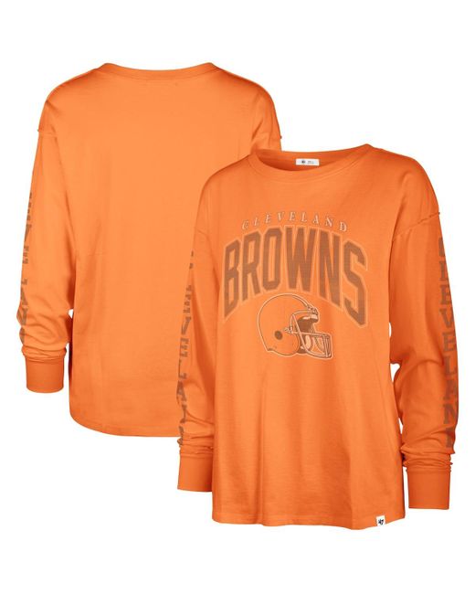 '47 Brand 47 Brand Distressed Cleveland Browns Tom Cat Long Sleeve T-shirt