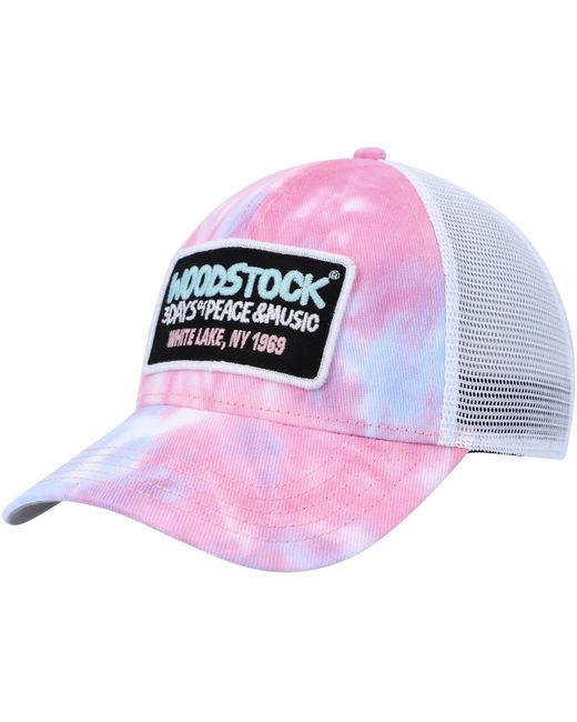 American Needle White Woodstock Valin Trucker Snapback Hat