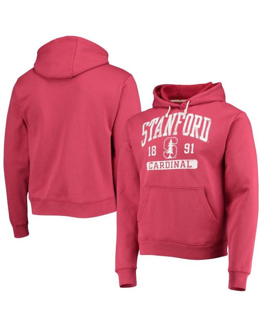League Collegiate Wear Stanford Volume Up Essential Fleece Pullover Hoodie
