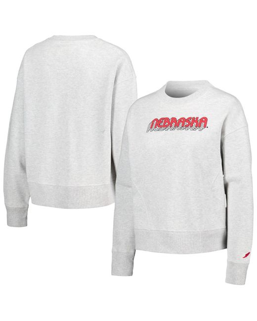 League Collegiate Wear Nebraska Huskers Boxy Pullover Sweatshirt