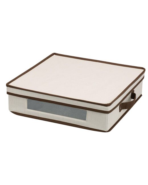Household Essentials Charger Plate Storage Box natural