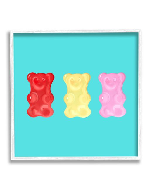 Stupell Industries Cute Gummy Bear Candies Framed Giclee Art 17 x 1.5