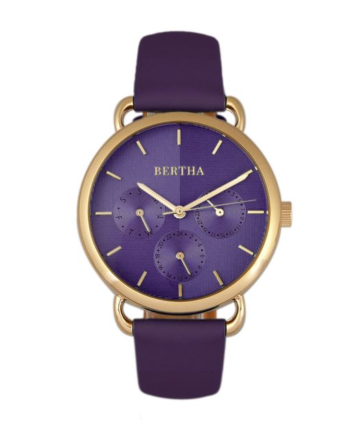 Bertha Quartz Gwen Collection Leather Watch 36Mm
