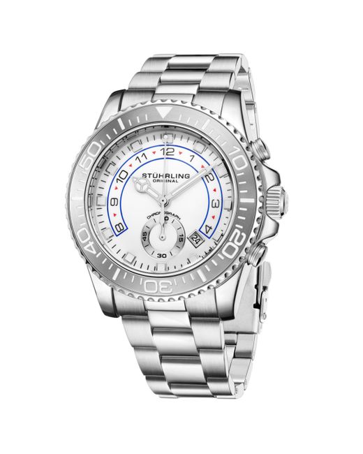 Stuhrling Tone Stainless Steel Bracelet Watch 42mm