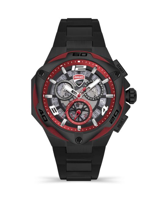 Ducati Corse Quartz Silicone Watch 49mm
