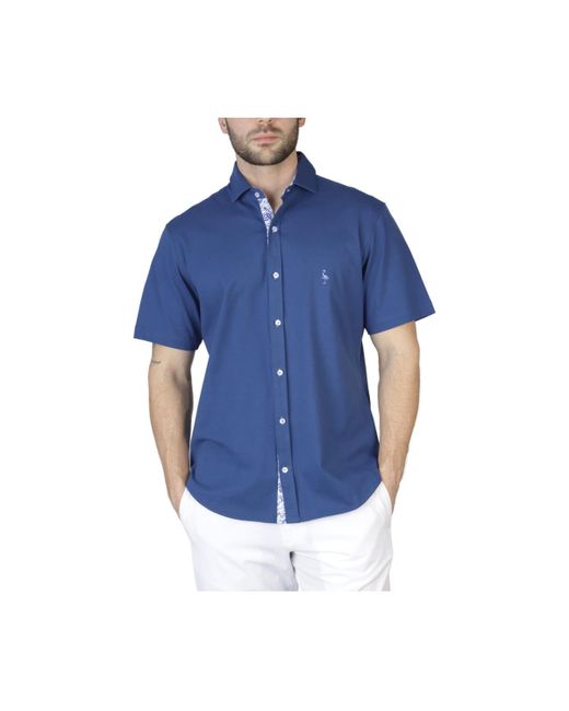 TailorByrd Solid Knit Short Sleeve Shirt