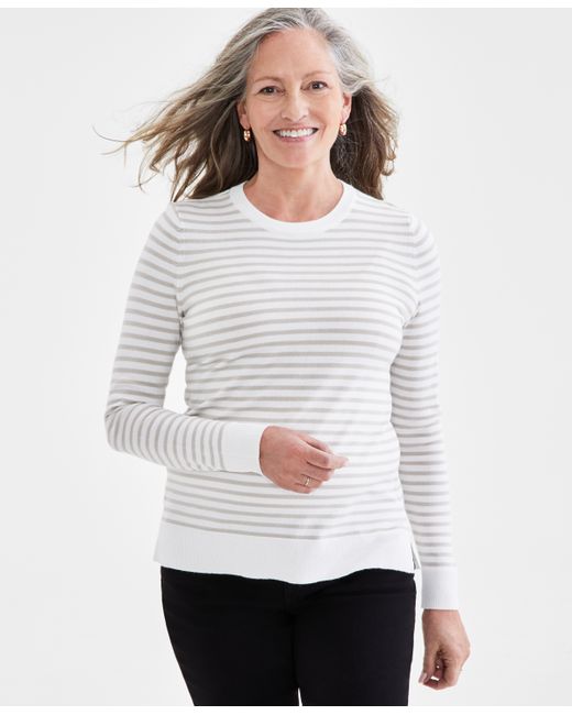 Style & Co Petite Crewneck Sweater Created for