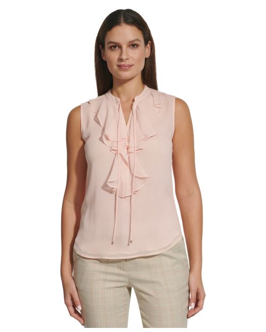 Tommy Hilfiger Ruffled Tie-Neck Blouse