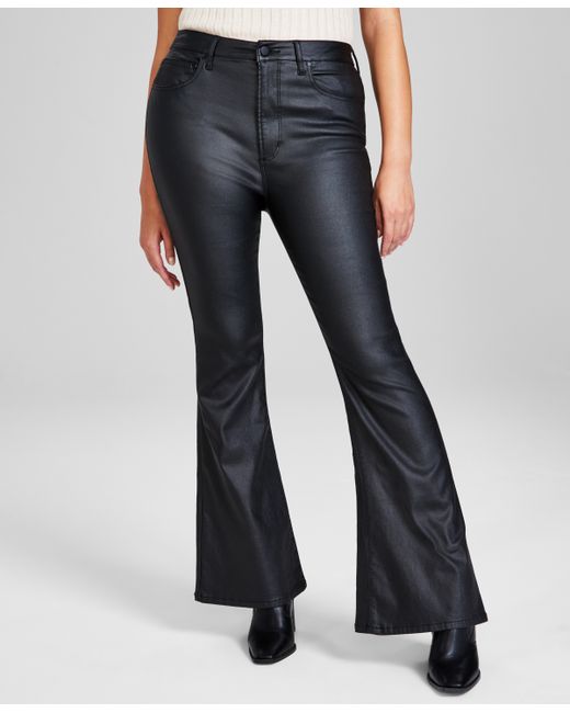 And Now This High Rise Coated Flare Jeans Created for
