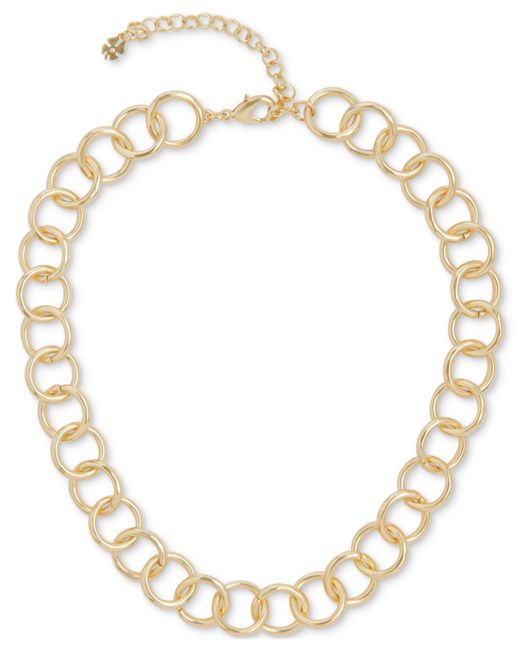 Lucky Brand Tone Chain Link Collar Necklace 16 3 extender