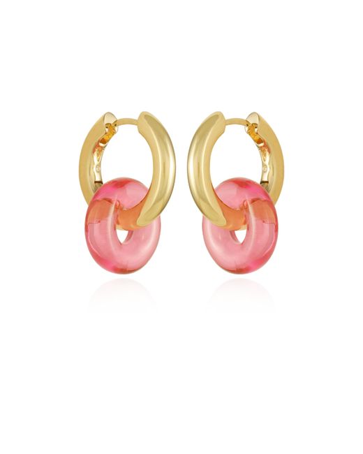Vince Camuto Rock Candy Huggie Earrings Pink