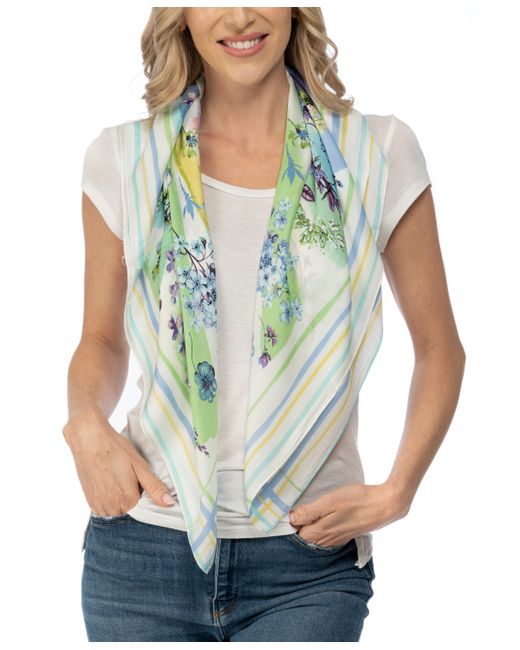 Vince Camuto Botanical Watercolor Floral Square Scarf