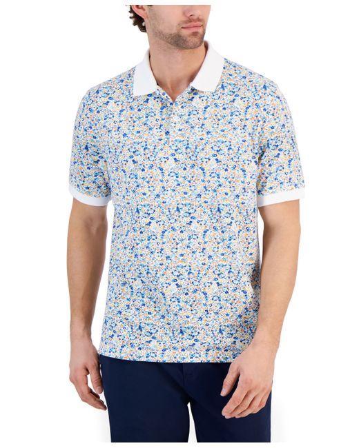 Club Room Berty Floral Pique Polo Shirt Created for