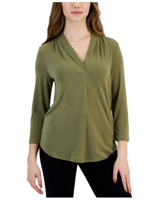 Jm Collection Petite Solid Ity Top Created for