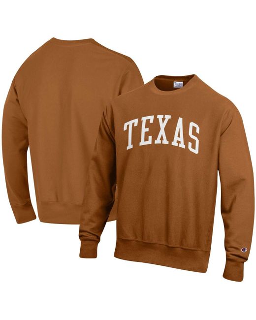 Champion Texas Longhorns Arch Reverse Weave Pullover Sweatshirt