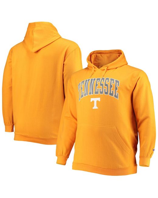 Champion Tennessee Volunteers Big and Tall Arch Over Logo Powerblend Pullover Hoodie