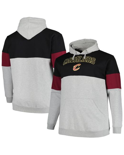 Fanatics Wine Cleveland Cavaliers Big and Tall Pullover Hoodie