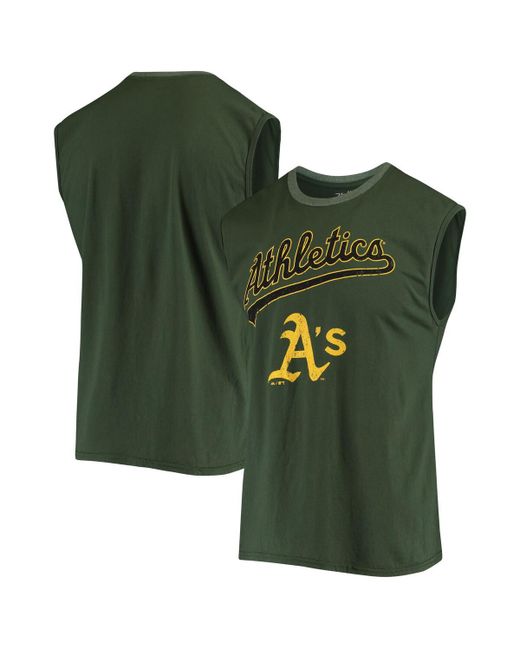 Majestic Threads Oakland Athletics Softhand Muscle Tank Top