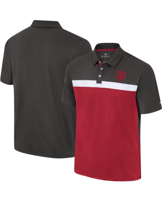 Colosseum Indiana Hoosiers Two Yutes Polo Shirt