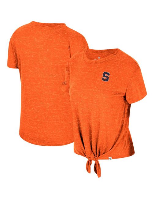 Colosseum Distressed Syracuse Finalists Tie-Front T-shirt