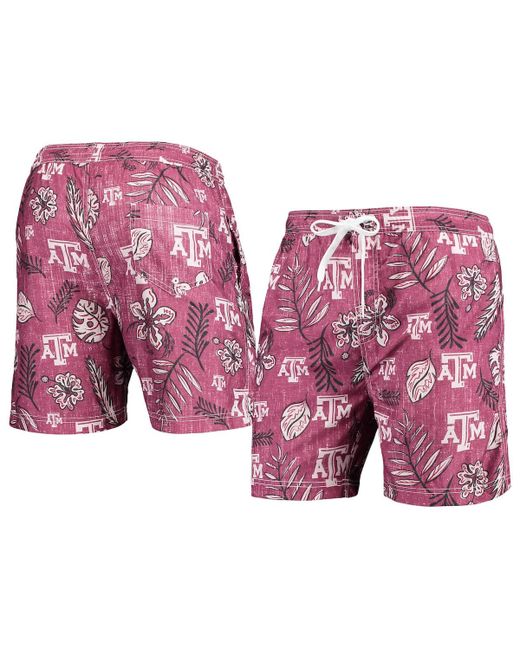 Wes & Willy Texas AM Aggies Vintage-Inspired Swim Trunks