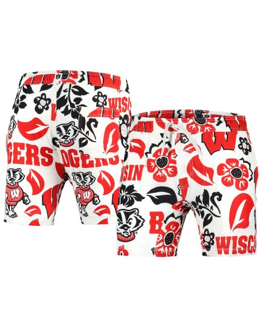 Wes & Willy Wisconsin Badgers Vault Tech Swimming Trunks