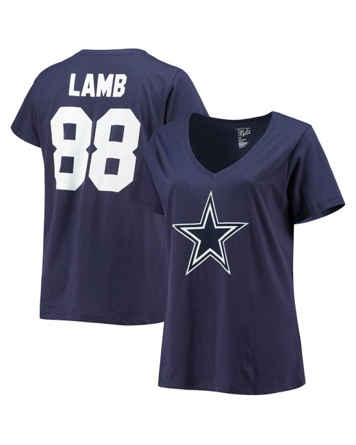 Fanatics CeeDee Lamb Dallas Cowboys Plus Name and Number V-Neck T-shirt