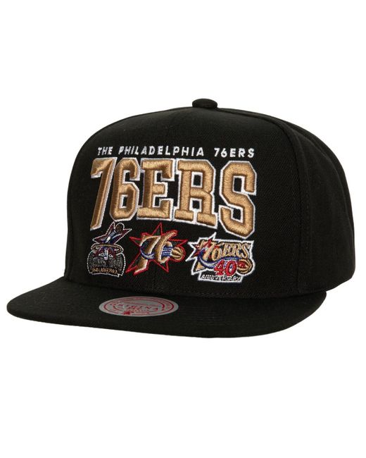 Mitchell & Ness Philadelphia 76ers Champ Stack Snapback Hat