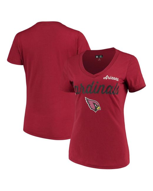 G-iii 4her By Carl Banks Arizona Cardinals Post Season V-Neck T-shirt