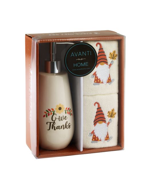 Avanti Give Thanks 3-Pc. Towel Lotion Pump Box Set