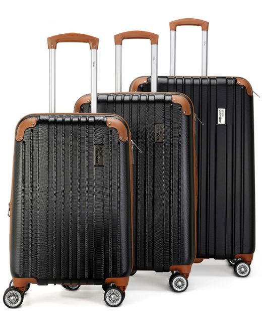 Miami Carryon Collins 3 Piece Expandable Retro Spinner Luggage Set