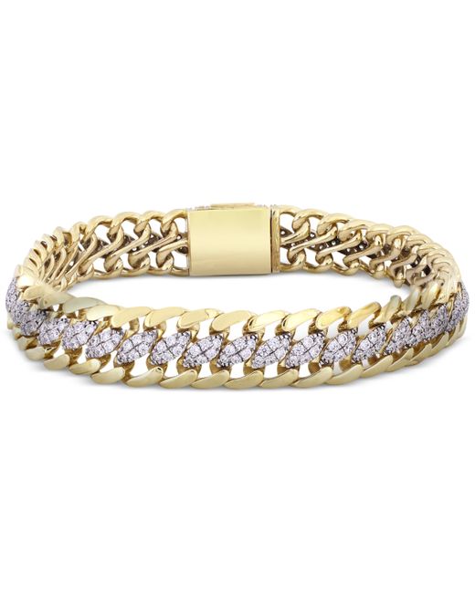Macy's Diamond Curb Link Chain Bracelet 5 ct. t.w. 10k Gold
