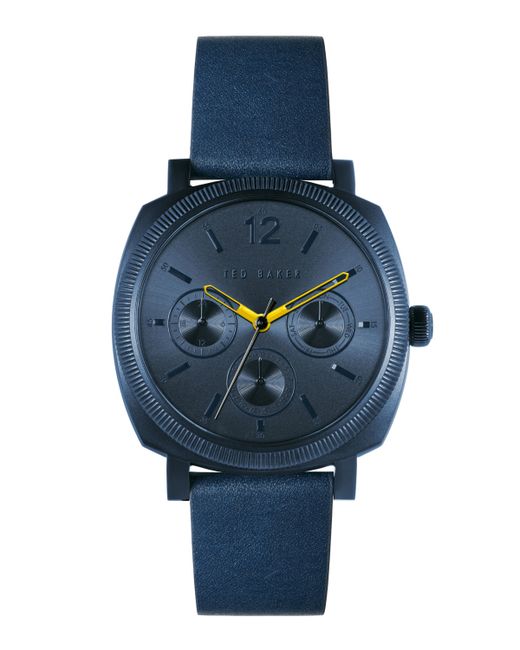 Ted Baker Caine Leather Strap Watch 42mm