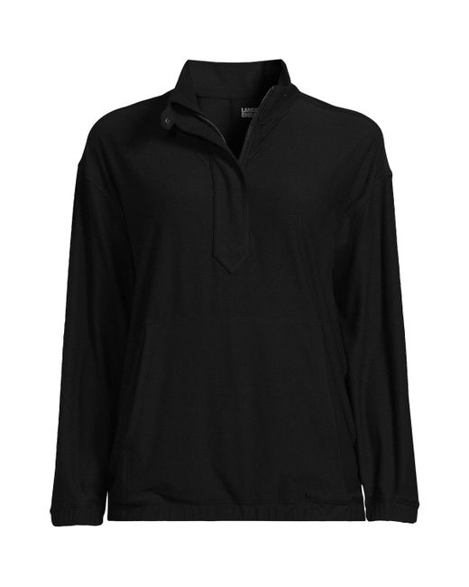 Lands' End Long Sleeve Performance Zip Front Popover Shirt