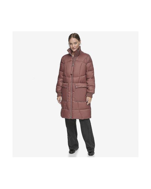 Andrew Marc Pavia Quilted Faux Down Coat