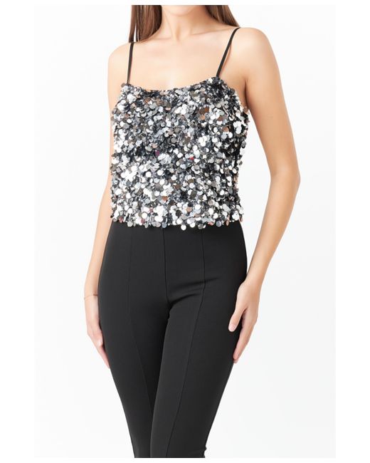 Endless Rose Stretched Sequin Top