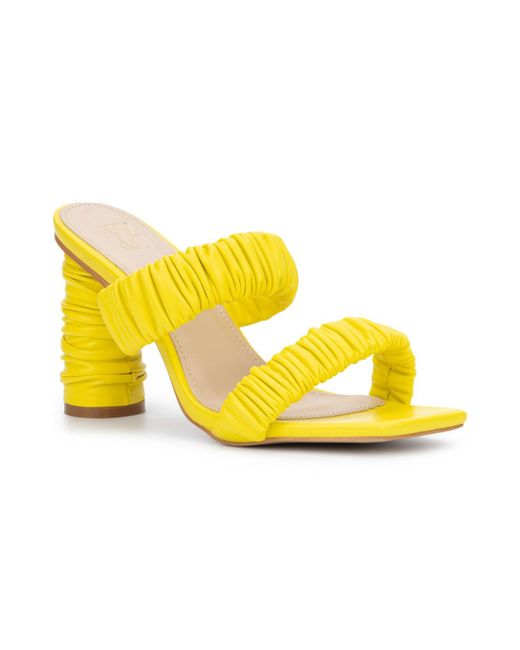 New York & Company Faina Ruched Heel Sandal