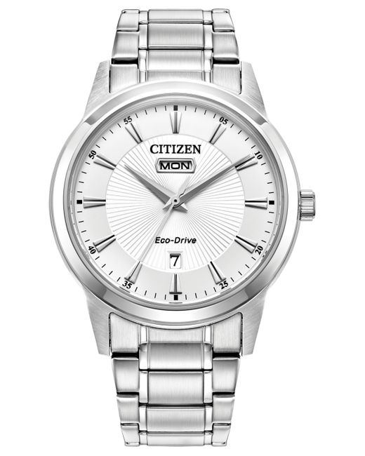 Citizen Eco-Drive Classic Stainless Steel Bracelet Watch 40mm