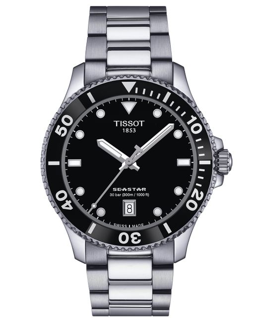 Tissot Swiss Seastar 1000 Stainless Steel Bracelet Watch 40mm