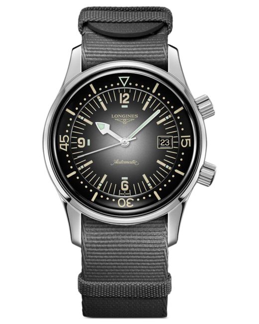 Longines Swiss Automatic Legend Diver Fabric Strap Watch 42mm