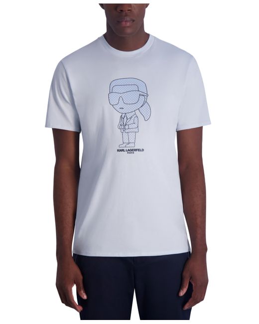 Karl Lagerfeld Slim Fit Short-Sleeve Large Karl Character Graphic T-Shirt