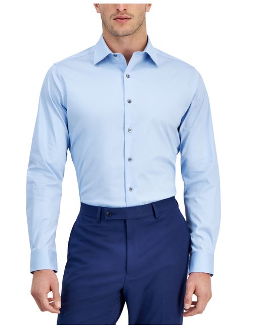 Alfani Slim-Fit Temperature Regulating Solid Dress Shirt Created for