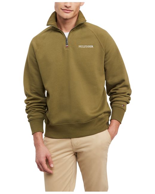 Tommy Hilfiger Quarter-Zip Long Sleeve Logo Sweatshirt