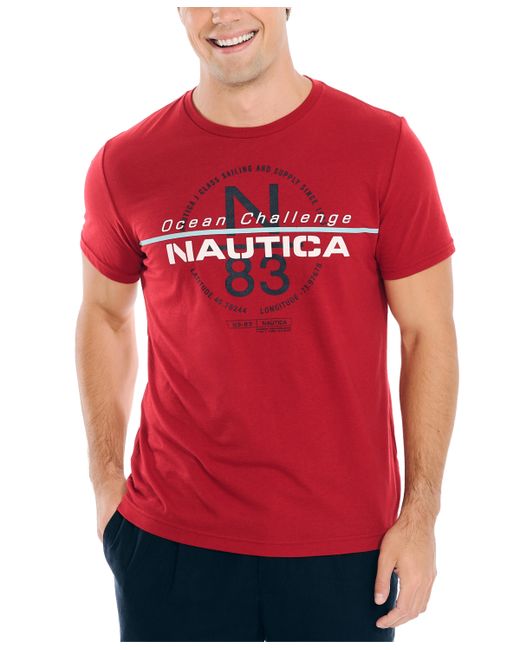Nautica Ocean Challenge Classic-Fit Logo Graphic T-Shirt