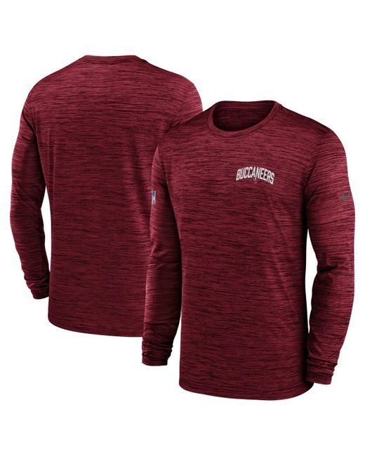 Nike Tampa Bay Buccaneers Velocity Athletic Stack Performance Long Sleeve T-shirt
