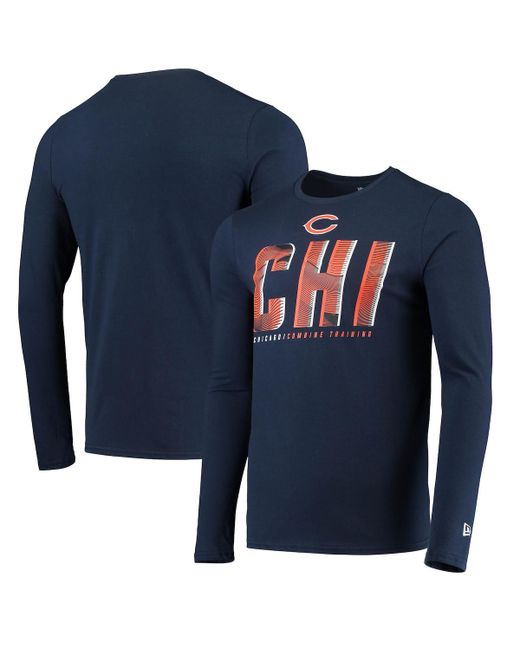 New Era Chicago Bears Combine Authentic Static Abbreviation Long Sleeve T-shirt