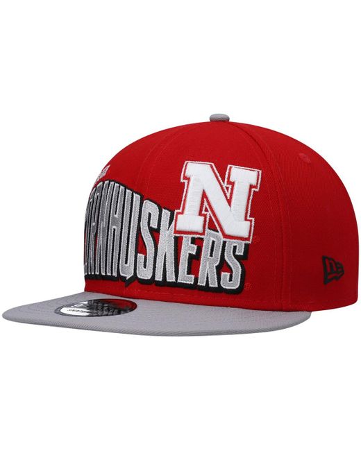 New Era Nebraska Huskers Two-Tone Vintage-Like Wave 9FIFTY Snapback Hat